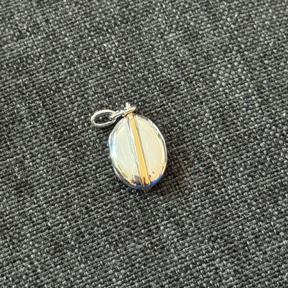 Monica Rich Kosann Tess two tone gold and silver locket pendant only